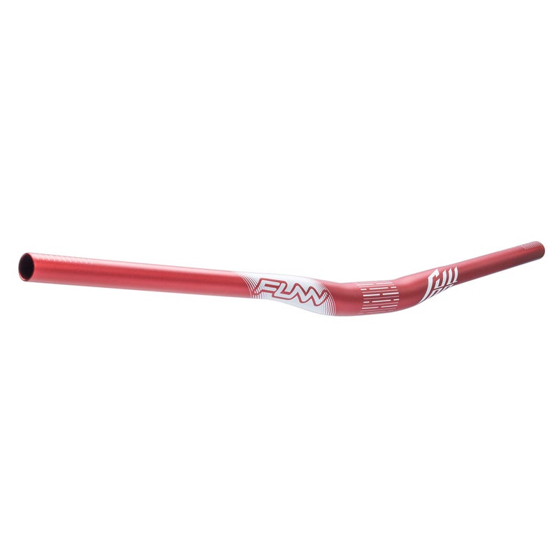 Funn Full On Mountain Bike Handlebar with Bar Clamp 31.8mm and Width 785mm, Tough and Lightweight Alloy Riser Handlebar for MTB, BMX and Road Bike, Rise 15mm MTB Handlebar (Red) - Image 1